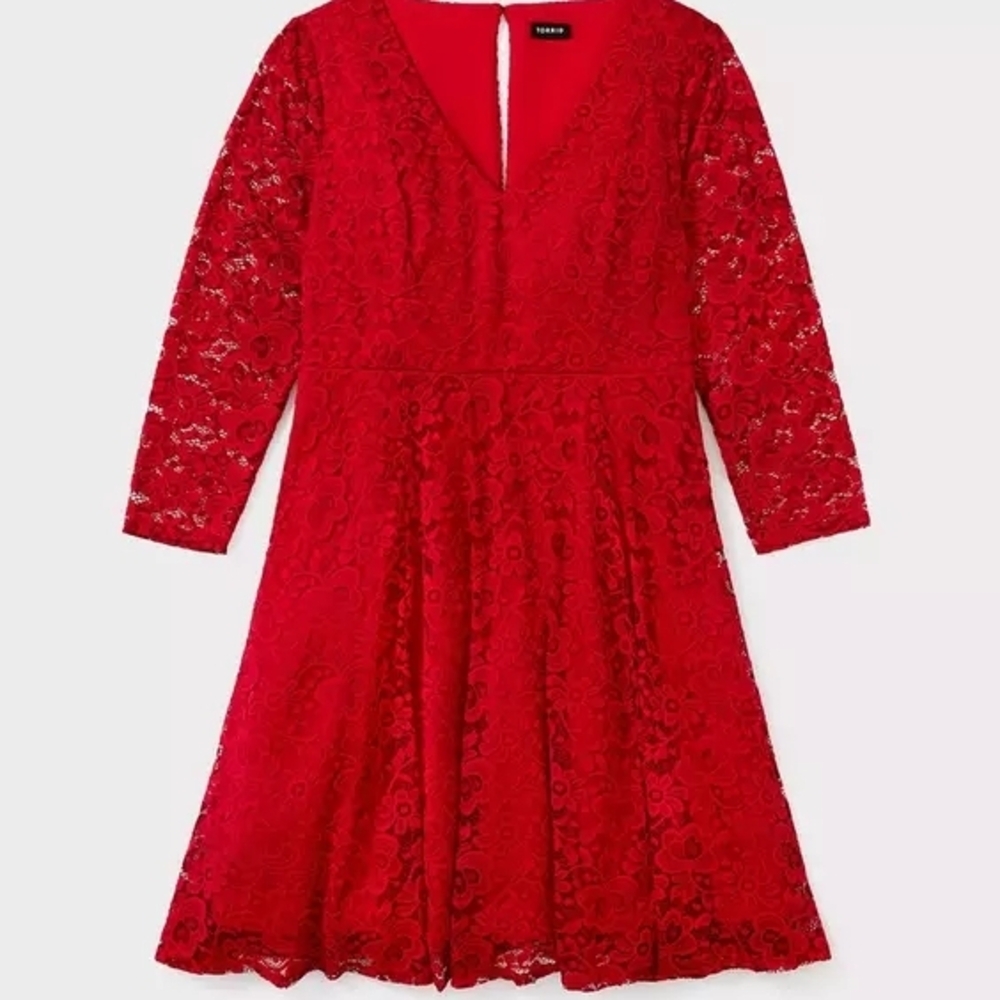 Torrid Mini Lace Skater Dress